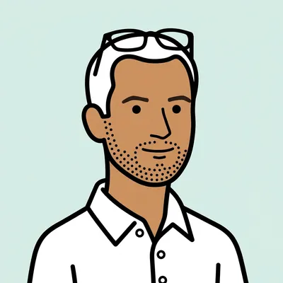 Illustrated portrait of Greg Thomas